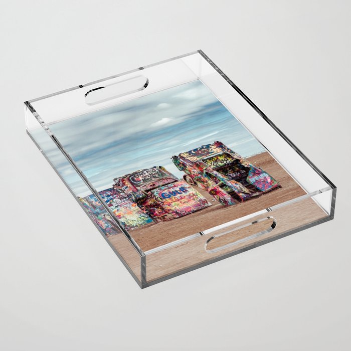 Retro Road Trip Texas Acrylic Tray Gallery Image 1
