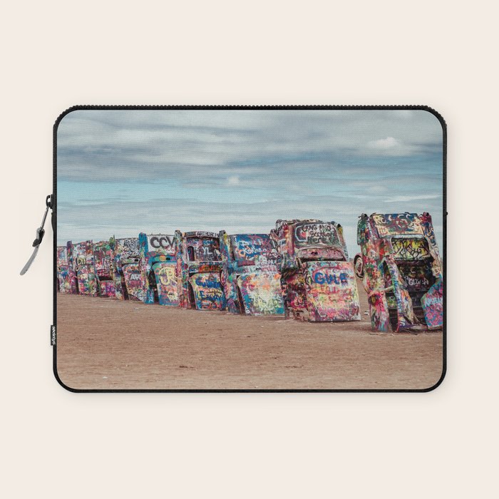 Retro Road Trip Texas Laptop Sleeve