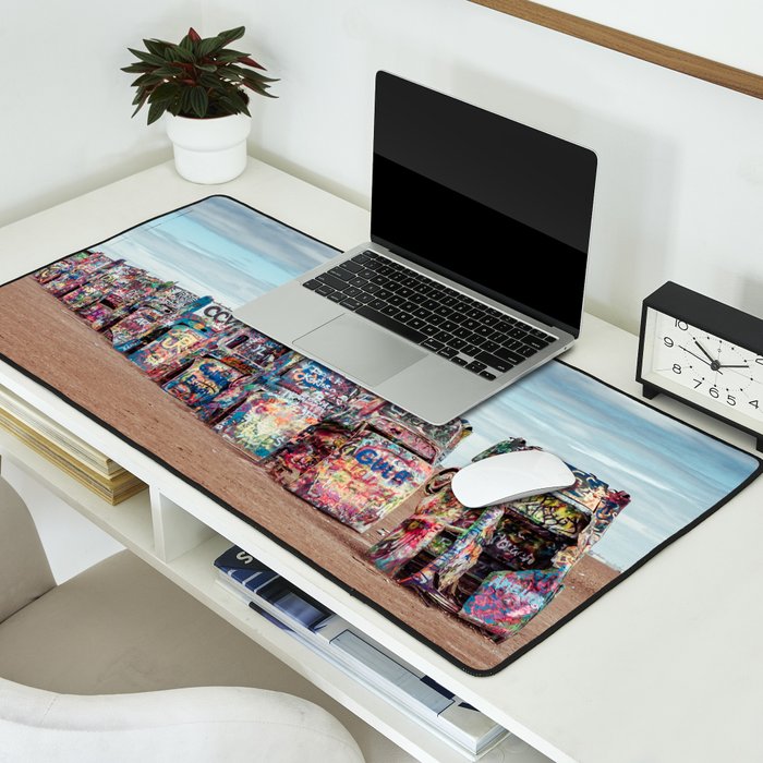 Retro Road Trip Texas Desk Mat Gallery Image 2
