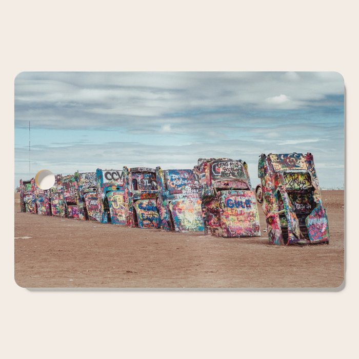 Retro Road Trip Texas Cutting Board Gallery Image 1