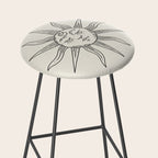 Boho Sun Drawing V Stool Gallery Image 2