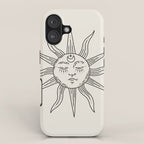 Boho Sun Drawing V iPhone Case Gallery Image 1