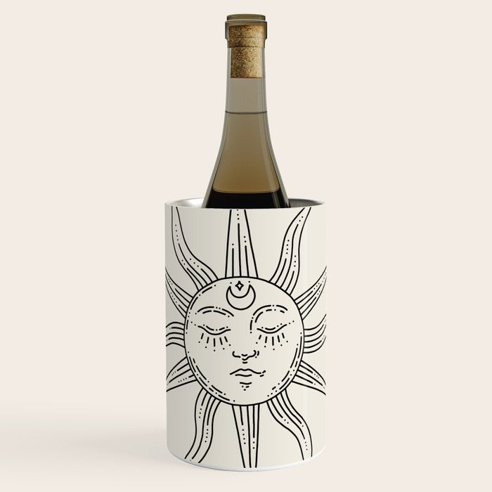 Boho Sun Drawing V Wine Chiller Gallery Image 1