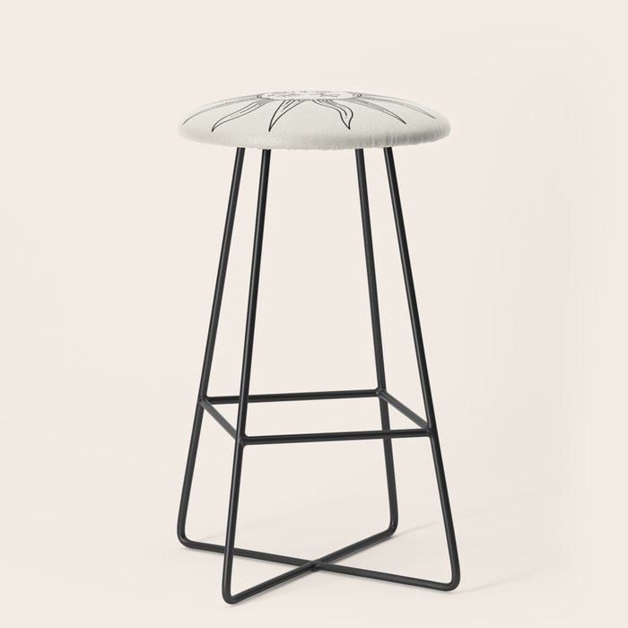 Boho Sun Drawing V Stool Gallery Image 1