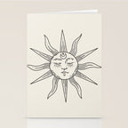 Boho Sun Drawing V Stationery Card Gallery Image 2