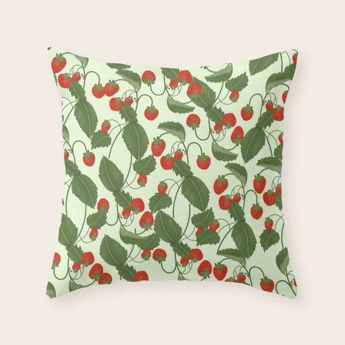 Strawberry Fields Throw Pillow Gallery Image 6