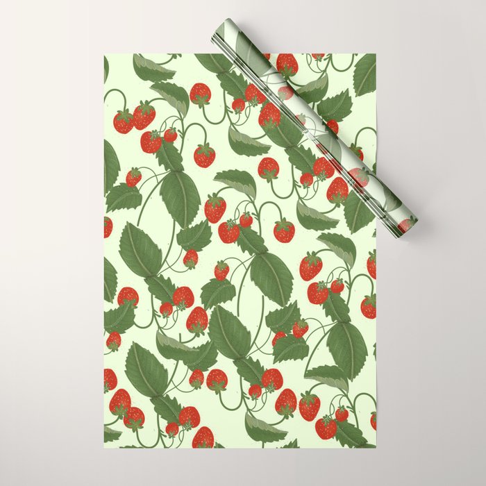 Strawberry Fields Wrapping Paper Gallery Image 1