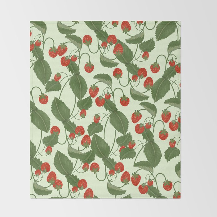 Strawberry Fields Throw Blanket Gallery Image 2