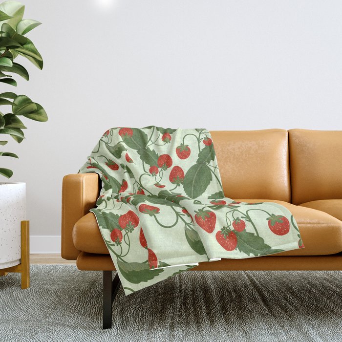 Strawberry Fields Throw Blanket Gallery Image 1