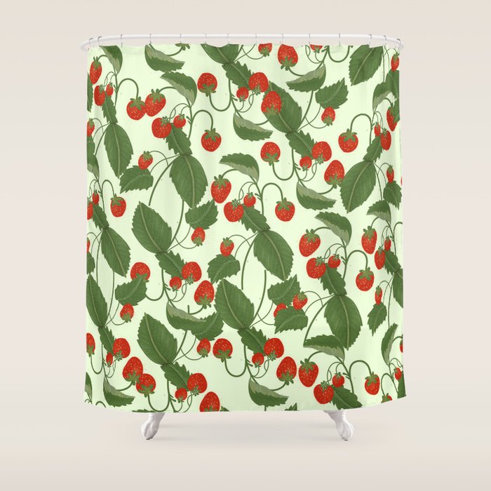 Strawberry Fields Shower Curtain Gallery Image 1
