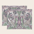Jurassic Portal | Purple Haze Palette | Dinosaur Science Fiction Art Placemat Gallery Image 1