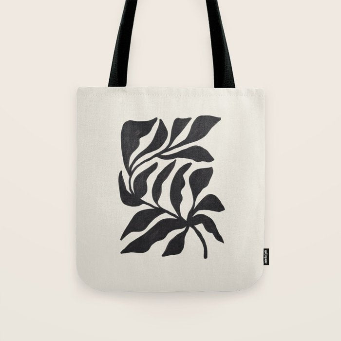 Ink Palm Plant Fossil Tote Bag Gallery Image 1