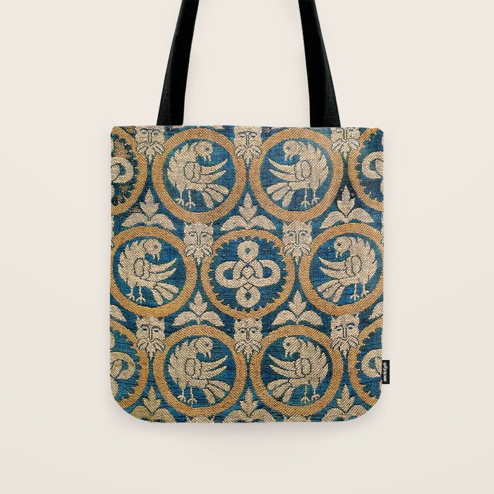 18th Century Spanish Textile Print Tote Bag Gallery Image 1