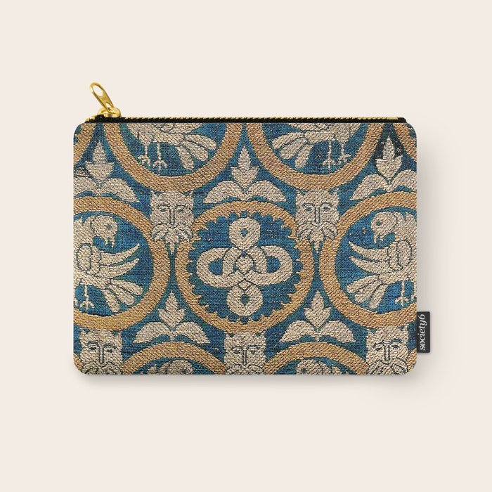 18th Century Spanish Textile Print Carry All Pouch Gallery Image 1