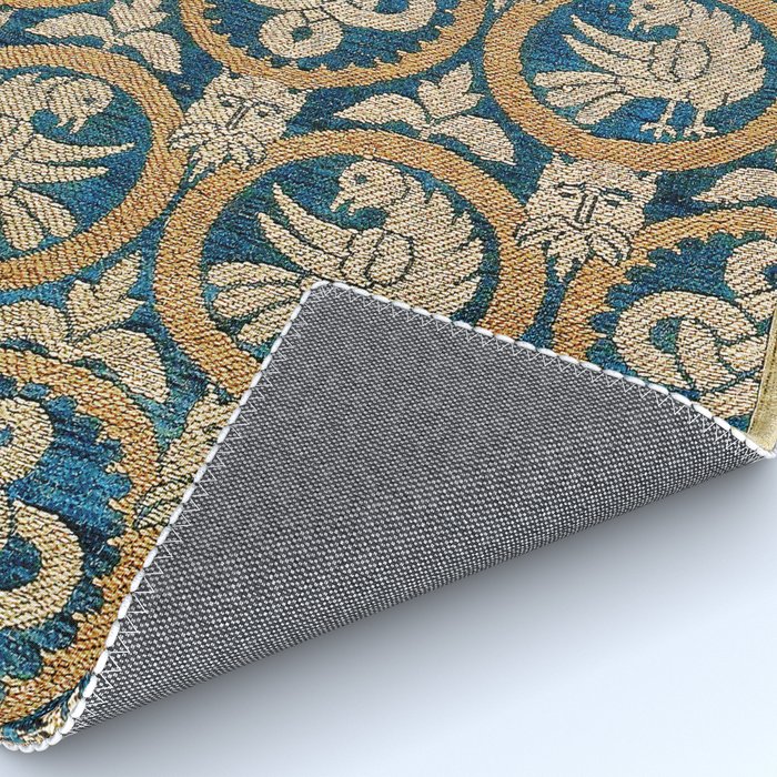 18th Century Spanish Textile Print Rug Gallery Image 4