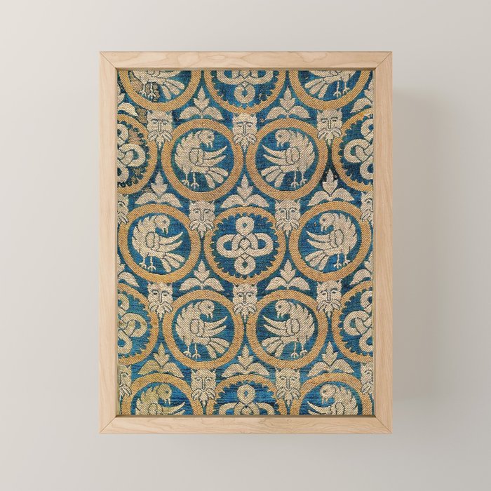 18th Century Spanish Textile Print Mini Art Print Gallery Image 1