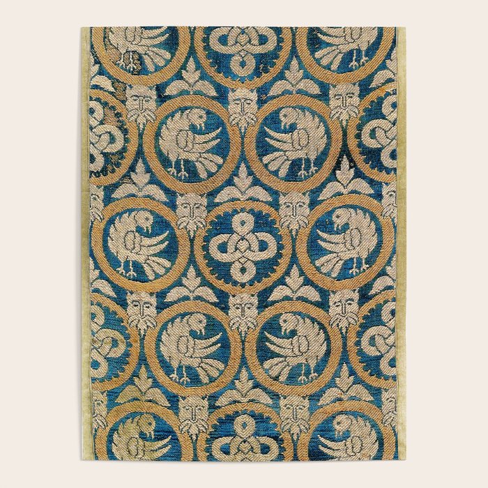18th Century Spanish Textile Print Poster Gallery Image 4