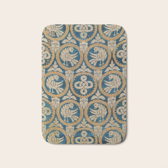 18th Century Spanish Textile Print Bath Mat Gallery Image 1