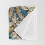 18th Century Spanish Textile Print Throw Blanket Gallery Image 3