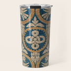 18th Century Spanish Textile Print Travel Mug Gallery Image 1