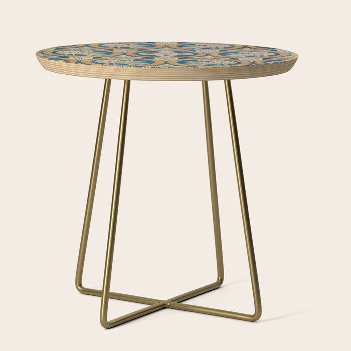 18th Century Spanish Textile Print Side Table Gallery Image 1
