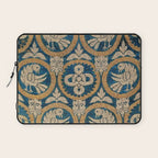 18th Century Spanish Textile Print Laptop Sleeve Gallery Image 1