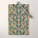 18th Century Spanish Textile Print Wrapping Paper Gallery Image 1
