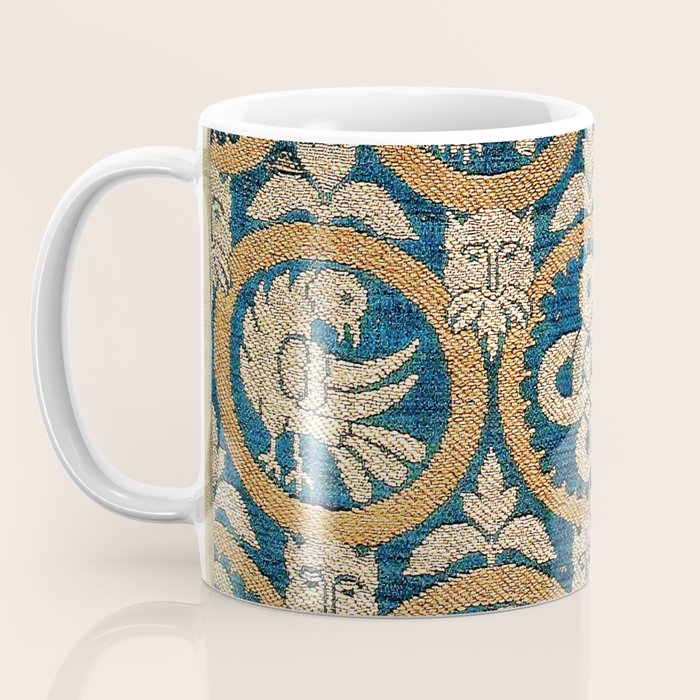 18th Century Spanish Textile Print Coffee Mug Gallery Image 3