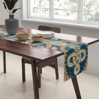 18th Century Spanish Textile Print Table Runner Gallery Image 2