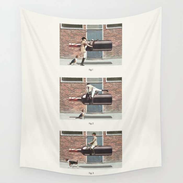 Eqwine Ride - A Wine Mount Wall Tapestry Gallery Image 4