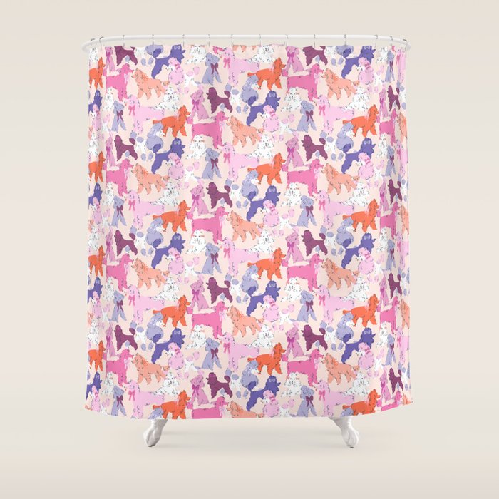 Oodles of Poodles Shower Curtain Gallery Image 1
