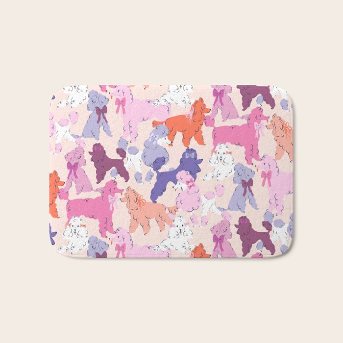 Oodles of Poodles Bath Mat Gallery Image 1