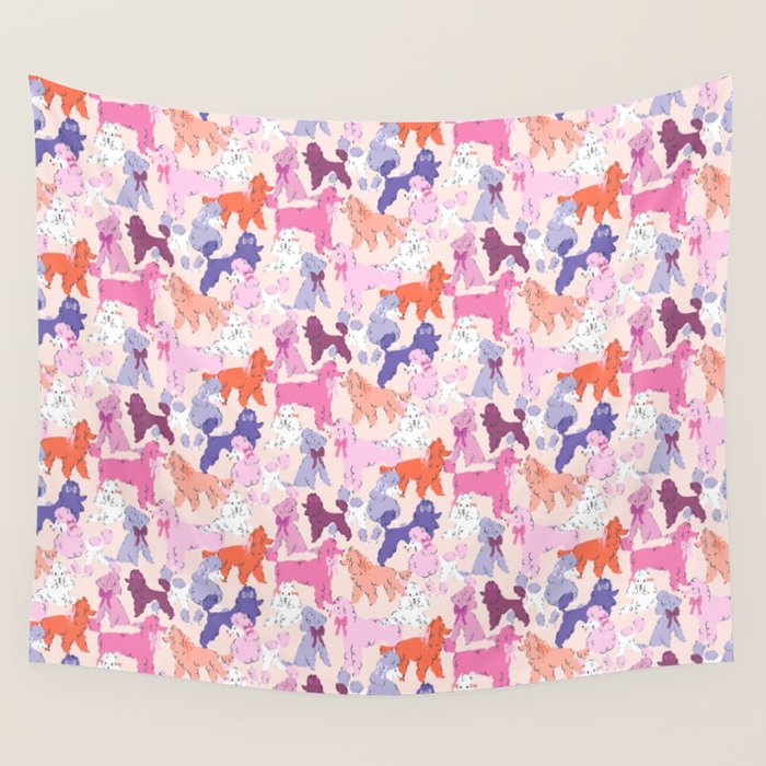 Oodles of Poodles Wall Tapestry Gallery Image 1
