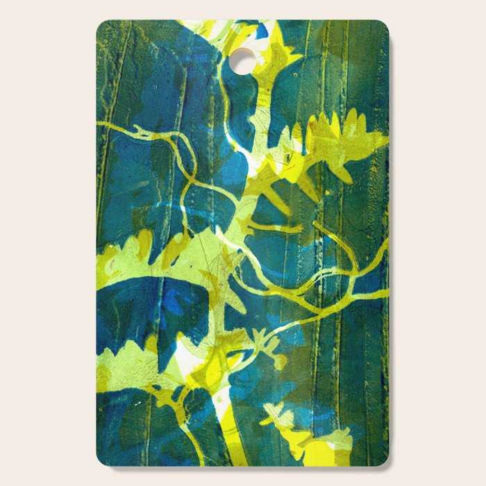 Botanical Mono Print 2 Cutting Board Gallery Image 1