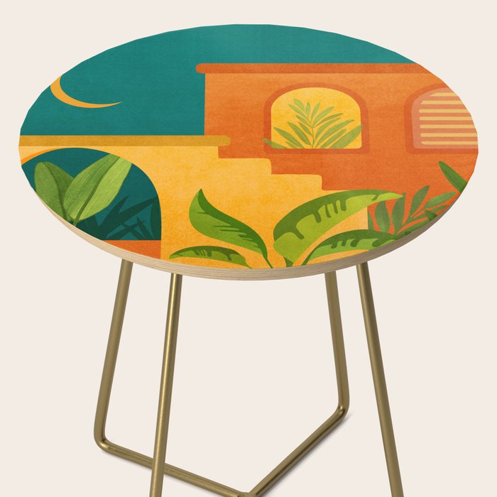 Moonlight Villa Colorful Landscape Side Table Gallery Image 2