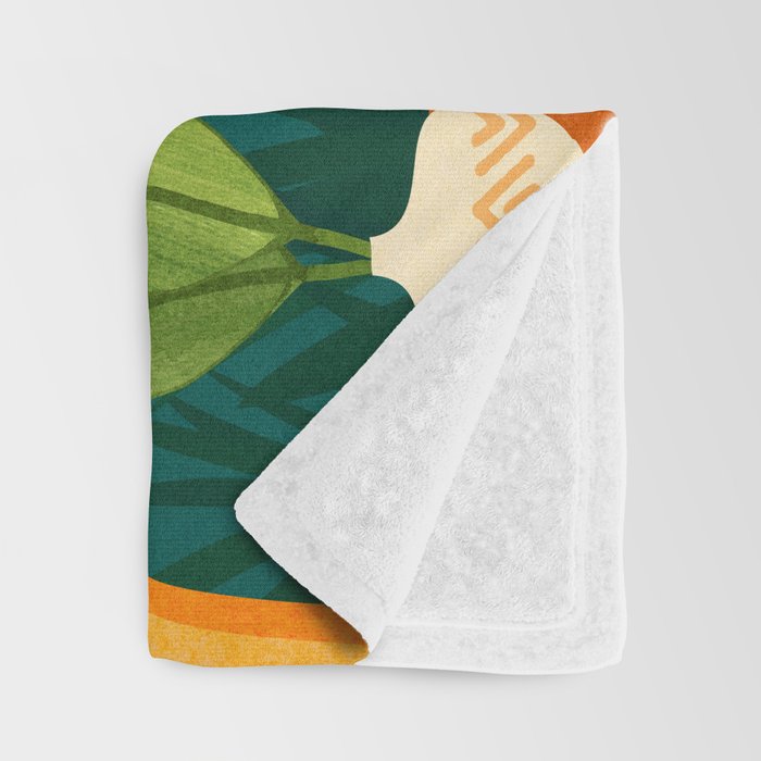 Moonlight Villa Colorful Landscape Throw Blanket Gallery Image 3