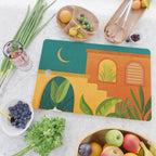 Moonlight Villa Colorful Landscape Cutting Board Gallery Image 2