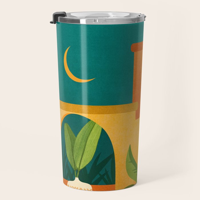 Moonlight Villa Colorful Landscape Travel Mug Gallery Image 3