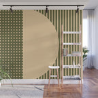 Geometric Spring Abstract - Pantone Warm color Wall Mural Gallery Image 1