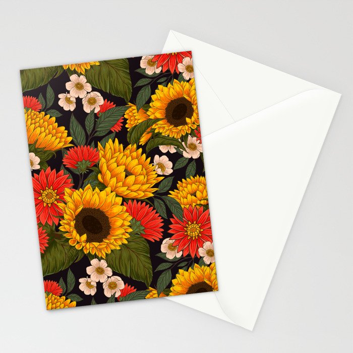 Sunflower Meadow Stationery Card Gallery Image 2