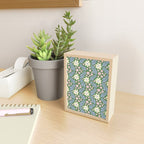 Whimsical Floral - Green, Blue, White and soft Pink Mini Art Print Gallery Image 2
