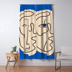 Abstract Face 49 Window Curtain Gallery Image 5