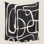 Modern Minimalist One Line Art 1 Wall Tapestry Gallery Image 4