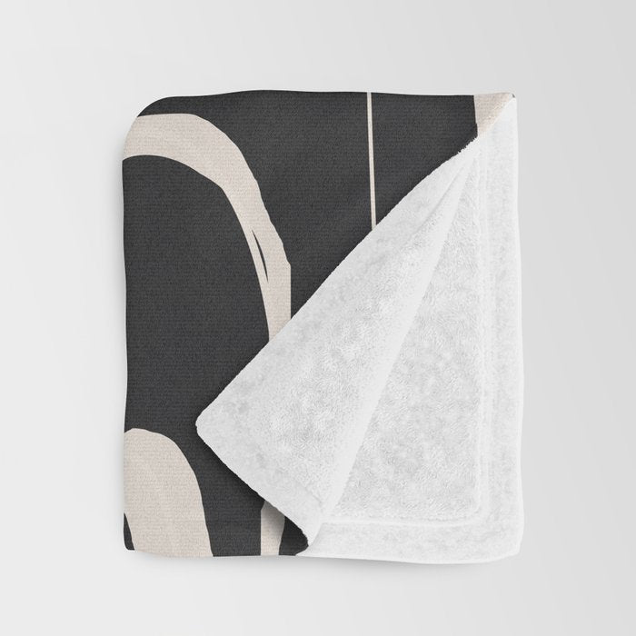 Modern Minimalist One Line Art 1 Throw Blanket Gallery Image 3