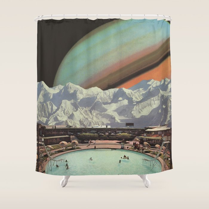 Saturn Spa Shower Curtain Gallery Image 1