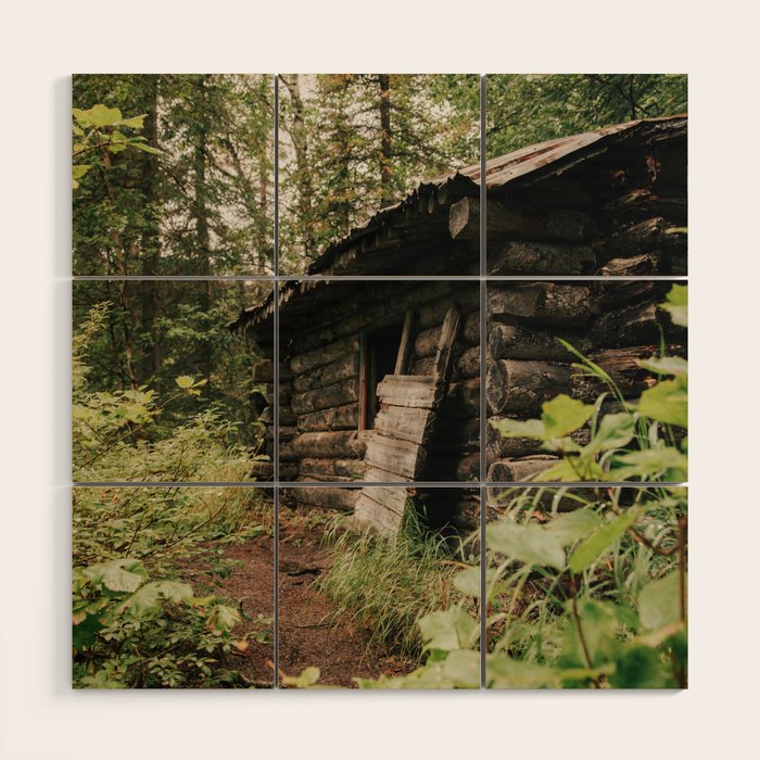 Forest Log Cabin Wood Wall Art Gallery Image 1