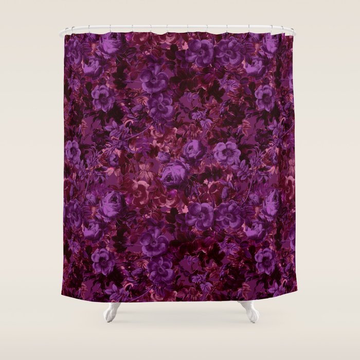 Viva Magenta 18-1750 Pantone's Color of the Year 2023 Shower Curtain Gallery Image 1