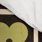 Colorful Flowers and Black & White Patchwork Gingham  Comforter Gallery Image 4