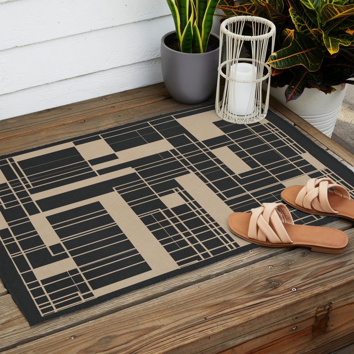 Lines in Motion 14 Outdoor Rug Gallery Image 2