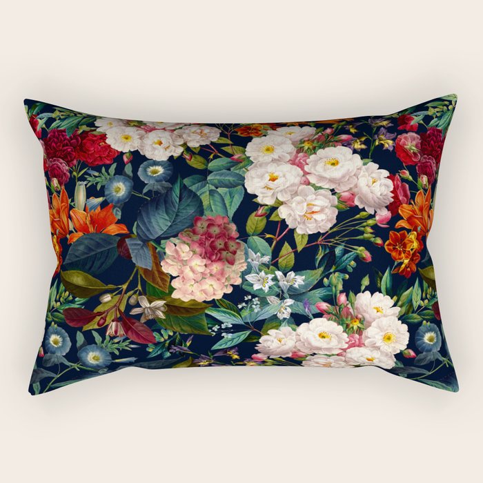 Midnight Garden XXV Rectangular Pillow Gallery Image 1